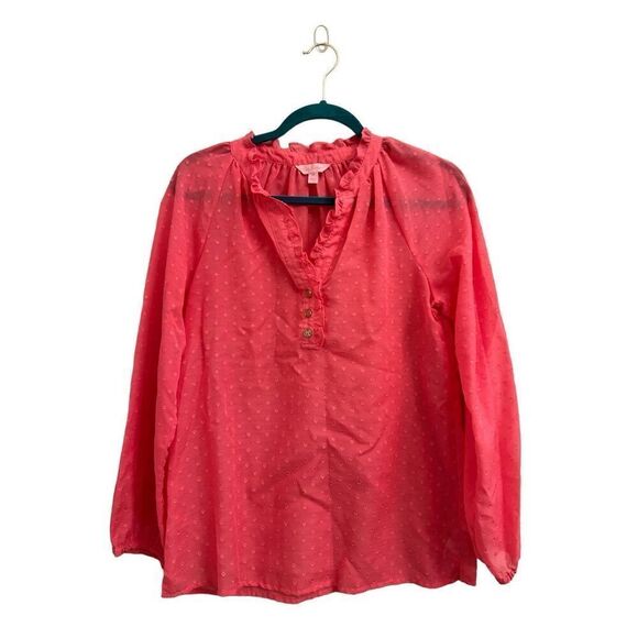 Lilly Pulitzer pullover Elsa blouse oversized XS - Picture 1 of 9